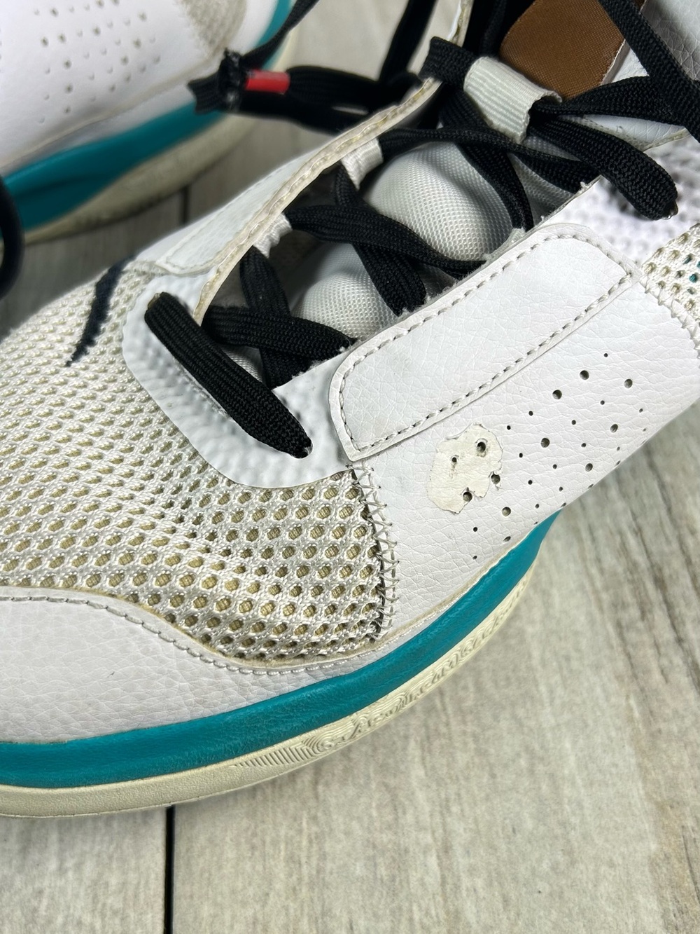 Nike Ja 1 Reverse Scratch White Turbo Green Basketball Sneaker Shoe Mens Size 13 - Picture 11 of 11